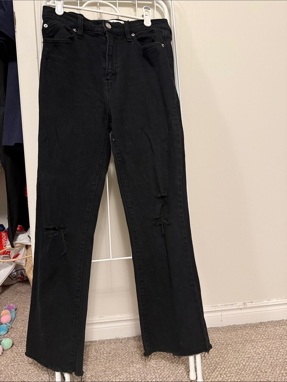 Black Distressed High-Rise (Daze) Women’s Jeans.